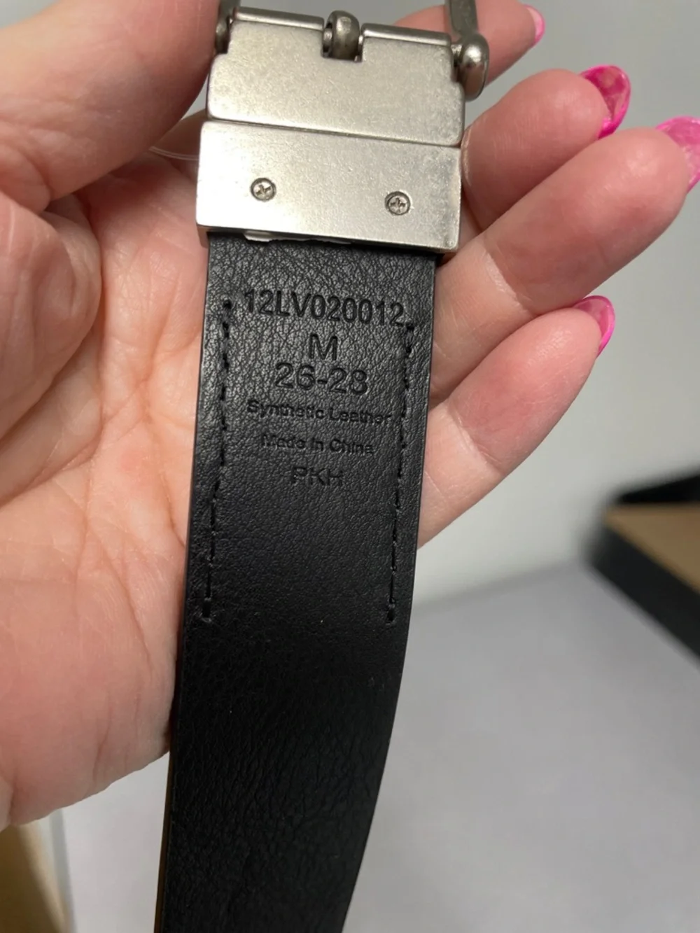 Levi's Kids Brown and Black Reversible Belt with Silver Buckle Size M